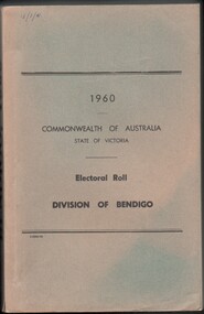 Administrative record - Electoral Roll, 1915