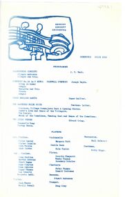 Programme - Bendigo Concert Orchestra