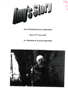 Audio - The 1930s Depression Tapes - Amy Elizabeth Brown, 2005