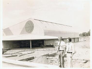 Photograph - PHOTOGRAPH. BRUCE REID AND DARYL MCCLURE AT NEW BUILDING SITE