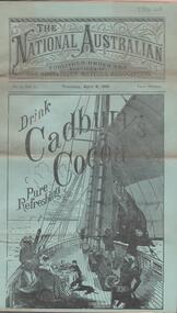 Document - JAMES LERK COLLECTION: DOCUMENT. THE NATIONAL AUSTRALIAN, 1886