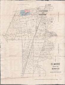 Map - MAP. ELMORE COUNTY OF BENDIGO, 1918