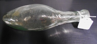 Functional object - BOTTLES COLLECTION: GREEN GLASS BOTTLE