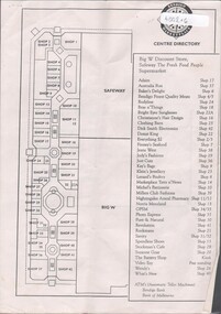 Flyer - HUGH ENNIS COLLECTION: MARKETPLACE STORE DIRECTORY INCLUDING CENTRE MANAGEMEENT CONTACTS, 31/10/1995