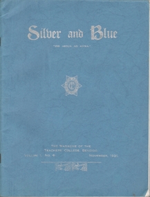 Magazine - POLLOCK COLLECTION SILVER AND BLUE 1931