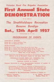 Document - EDWIN BUCKLAND COLLECTION: FIRST DEMONSTRATION, 1957