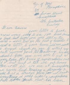 Document - EDWIN BUCKLAND COLLECTION: LETTER. POSTED FROM SEMAPHORE SOUTH AUSTRALIA, 1957
