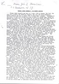 Document - LONG GULLY HISTORY GROUP COLLECTION: THOMAS JAMES CONNELLY - ELIZABETH HOSKING
