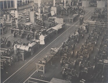 Photograph - BENDIGO ORDINANCE FACTORY COLLECTION: ASSEMBLY BAY OF NO 9 SHOP, 1950s