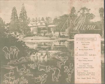 Document - THE BROOK AND ANDERSON FORTUNA COLLECTION: CHRISTMAS 1943 MENU