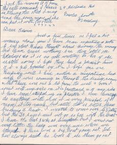 Document - EDWIN BUCKLAND COLLECTION: LETTER, 29/05/1957