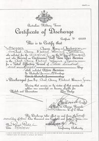 Certificate - THE BROOK AND ANDERSON FORTUNA COLLECTION: CERTIFICATE OF DISCHARGE