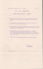 Document - EDWIN BUCKLAND COLLECTION: MONTHLY REPORT, 1957