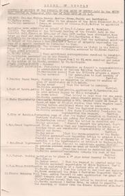 Document - EDWIN BUCKLAND COLLECTION: MINUTES OF MEETING OF SHIRE OF HUNTLYWEDNESDAY 10TH  OF JULY, 1957