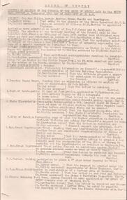 Document - EDWIN BUCKLAND COLLECTION: MINUTES OF MEETING OF SHIRE OF HUNTLYWEDNESDAY 10TH  OF JULY, 1957, 1957