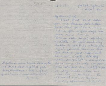 Document - EDWIN BUCKLAND COLLECTION: LETTER, 1957