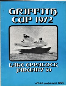 Document - AULSEBROOK COLLECTION: GRIFFITH CUP 1972 OFFICIAL PROGRAM, 1972