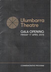 Booklet - THEATRES COLLECTION: ULUMBARRA THEATRE
