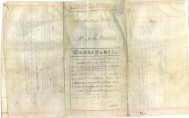 Document - INDENTURE OF 1856 LAND SALE
