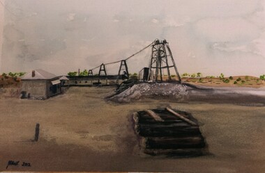 Photograph - JOHN HALL COLLECTION:  PHOTO OF THE ORIGINAL WATER COLOUR PAINTING: HUSTLERS REEF