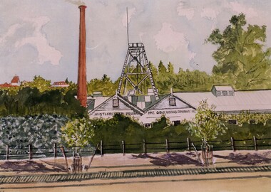 Photograph - JOHN HALL COLLECTION:  PHOTO OF THE ORIGINAL WATER COLOUR PAINTING:  HUSTLERS REEF NO2