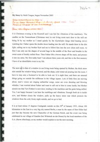 Document - Heidi Teague Collection: MY STORY, 2009