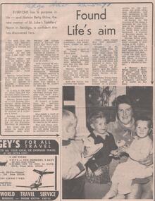 Newspaper - ST. LUKE'S TODDLERS' HOME, 1971