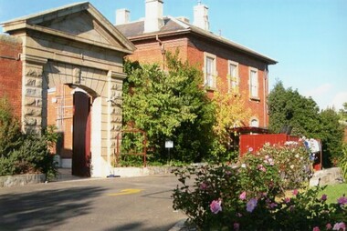Photograph - BHS COLLECTION: KAY MACGREGOR BENDIGO GAOL (JAIL) DURING RE-CONSTRUCTION, 2014