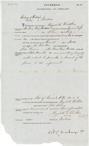 Document - MALDON COURT RECORDS, 1857