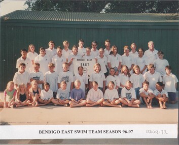 Photograph - VAL CAMPBELL COLLECTION: BENDIGO EAST SWIN TEAM SEASON 1996-97, 1996/97