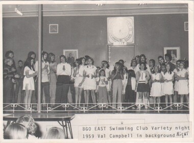 Photograph - VAL CAMPBELL COLLECTION:  1959 BENDIGO EAST SWIMMING CLUB VARIETY NIGHT