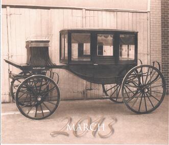 Photograph - MULQUEEN FAMILY COLLECTION: HORSE DRAWN HEARSE
