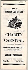 Document - AULSEBROOK COLLECTION: BENDIGO EASTER FAIR CHARITY CARNIVAL 1971 PROGRAM, 1971