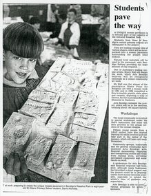 Article - MERLE HALL COLLECTION: ROSALIND PARK CREATIVE VILLAGE BENDIGO NEWSPAPER ARTICLES, 1997