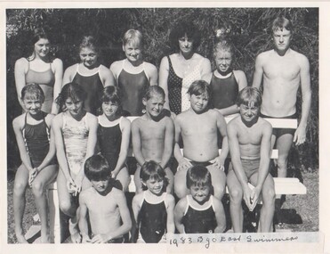 Photograph - VAL CAMPBELL COLLECTION: 1983 BENDIGO EAST SWIMMERS, 1983