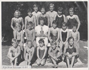 Photograph - VAL CAMPBELL COLLECTION: BENDIGO EAST SWIMMERS 1985, 1985