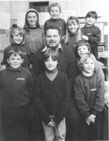 Photograph - PHOTOGRAPH. ALAN PRENTICE WITH ALL OF HIS 9 STUDENTS, 1993