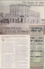 Newspaper - THEATRES COLLECTION: THEATRE ROYAL
