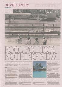 Newspaper - NEWSPAPER COLLECTION: POOL POLITICS NOTHING NEW