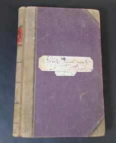 Book - BENDIGO ATHLETIC CLUB RECORD BOOK, 1894-1901