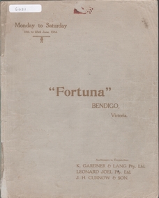Book - 'FORTUNA' AUCTION SALE, 1934