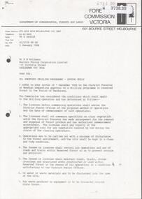Letter - KANGAROO FLAT GOLD MINE COLLECTION: FOREST COMMISSION TO WESTERN MINING CORPORATION LTD