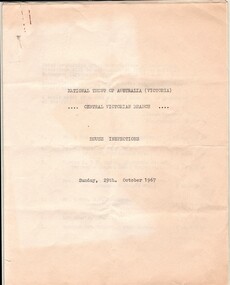 Document - AULSEBROOK COLLECTION: HOUSE INSPECTIONS 1967 - NATIONAL TRUST OF AUSTRALIA (VICTORIA), 1967