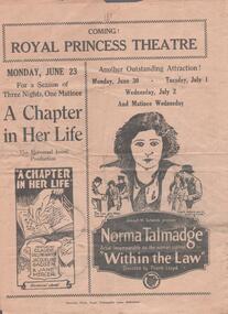 Programme - THEATRES COLLECTION: ROYAL PRINCESS THEATRE PROGRAMMES
