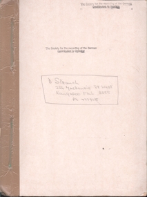 Book - STRAUCH COLLECTION: INDEX TO ANNALS OF BENDIGO 1851-1909