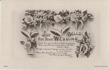 Postcard - POSTCARD. JOY BELLS FOR YOUR WEDDING