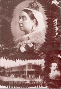 Postcard - POSTCARD. DIAMOND JUBILEE, BUSH'S SOUVENIR, BENDIGO C. 1897, 1897