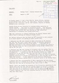 Document - KANGAROO FLAT GOLD MINE COLLECTION: FILE NOTE G. RALPH, WESTERN MINING CORPORATION