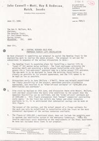 Letter - KANGAROO FLAT GOLD MINE COLLECTION: LETTER TO D. MCCLURE, BENDIGO TRUST, FROM CONNELL CONSULTING ENGINEERS