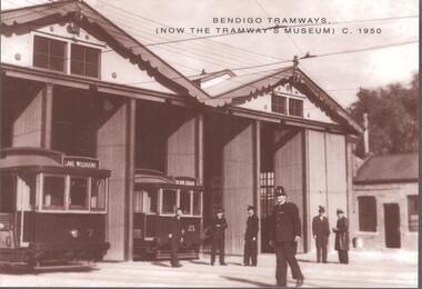 Postcard - POSTCARD BENDIGO TRAMWAYS, 1950